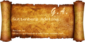 Guttenberg Adelina névjegykártya